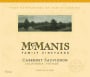 McManis Family Vineyards Cabernet Sauvignon 2012 Front Label