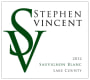 Stephen Vincent Sauvignon Blanc 2012 Front Label