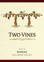 Two Vines Shiraz 2012 Front Label