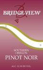 Bridgeview Pinot Noir 2013 Front Label