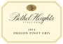 Bethel Heights Pinot Gris 2013 Front Label