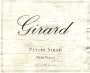 Girard Petite Sirah 1999 Front Label