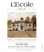 L'Ecole 41 Seven Hills Vineyard Estate Syrah 2013 Front Label
