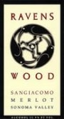 Ravenswood Sangiacomo Merlot 1999 Front Label