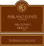 Peirano Estate Six Clones Merlot 2013 Front Label