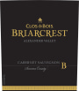 Clos du Bois Briarcrest Cabernet Sauvignon 2013 Front Label