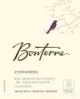 Bonterra Mendocino County Zinfandel 2013 Front Label