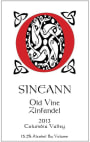 Sineann Old Vine Zinfandel 2013 Front Label