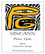 Sineann Pinot Gris 2013 Front Label