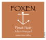 Foxen Julia's Vineyard Pinot Noir 2013 Front Label
