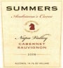 Summers Estate Andriana's Cuvee Cabernet Sauvignon 2005  Front Label