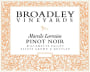 Broadley Marcile Lorraine Pinot Noir 2013 Front Label