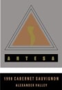 Artesa Alexander Valley Cabernet Sauvignon 1998 Front Label