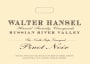 Walter Hansel North Slope Pinot Noir 2013 Front Label