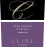 Cline Cool Climate Syrah 2014 Front Label