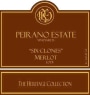 Peirano Estate Six Clones Merlot 2014 Front Label
