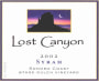 Lost Canyon Winery Stage Gulch Vineyard Syrah 2002 Front Label