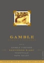 Gamble Family Vineyards Sauvignon Blanc 2014 Front Label