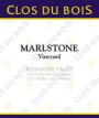 Clos du Bois Marlstone 1998 Front Label