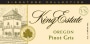 King Estate Signature Collection Pinot Gris 2015 Front Label
