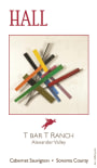 Hall T Bar T Ranch Cabernet Sauvignon 2015 Front Label