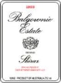 Balgownie Shiraz 1999 Front Label