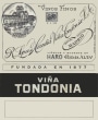 R. Lopez de Heredia Rioja Vina Tondonia Gran Reserva Blanco 1968 Front Label