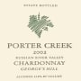Porter Creek George's Hill Vineyard Chardonnay 2002  Front Label