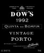 Dow's Quinta do Bomfim Vintage Porto 1992 Front Label