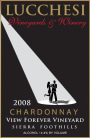 Lucchesi Vineyards & Winery View Forever Chardonnay 2008 Front Label