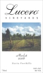 Lucero Vineyards Merlot 2006 Front Label
