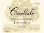 Carlisle Old Vines Zinfandel 2010 Front Label
