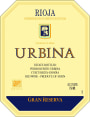 Bodegas Urbina Gran Reserva 1996 Front Label