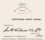 Smith Woodhouse Vintage Port 1997 Front Label