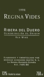 Vina Sastre Regina Vides 1998 Front Label