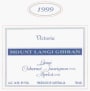 Mount Langi Ghiran Cabernet/Merlot 1999 Front Label