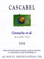 Cascabel Et Al Grenache 2000 Front Label