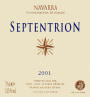 Bodegas Orvalaiz Navarra Septentrion Tempranillo 2001 Front Label