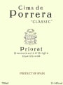 Cims de Porrera Priorat Classic 2001 Front Label