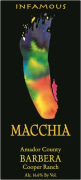 Macchia Winery Cooper Ranch Infamous Barbera 2013 Front Label