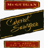 McGuigan Brothers Bin 4000 Cabernet Sauvignon 2002 Front Label