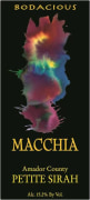 Macchia Winery Petite Sirah 2010 Front Label