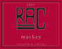 Mackey Vineyards RAC Red 2009 Front Label