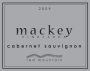 Mackey Vineyards Cabernet Sauvignon 2009 Front Label