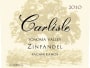 Carlisle Pagani Ranch Zinfandel 2010 Front Label