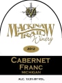 Mackinaw Trail Winery Cabernet Franc 2012 Front Label