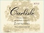 Carlisle Pagani Ranch Zinfandel 2012 Front Label