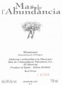 Mas de l'Abundancia Mas de l'Abundancia 2003 Front Label