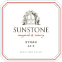 Sunstone Syrah 2015  Front Label