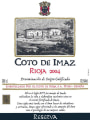 El Coto Coto de Imaz Reserva 2004 Front Label